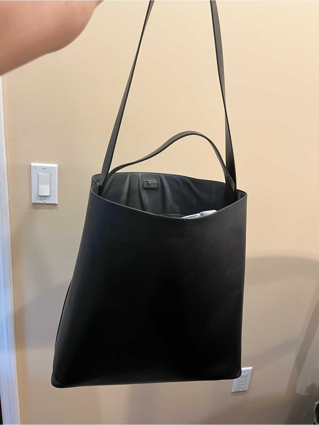 Aesther Ekme - Black Large Leather Bag (Sac Leather Hobo Bag)